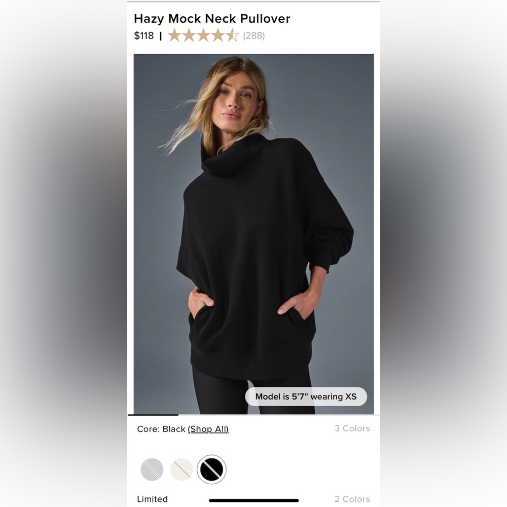 Hazy Mock Neck Pullover